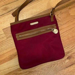 Maroon Michael Kors Crossbody